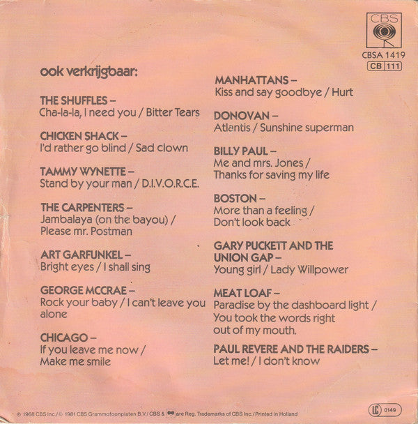 Doris Day -Whatever Will Be, Will Be (Que Sera, Sera) / Secret Love