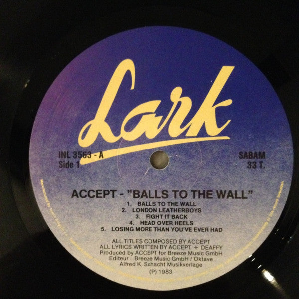 Accept - Balls To The Wall