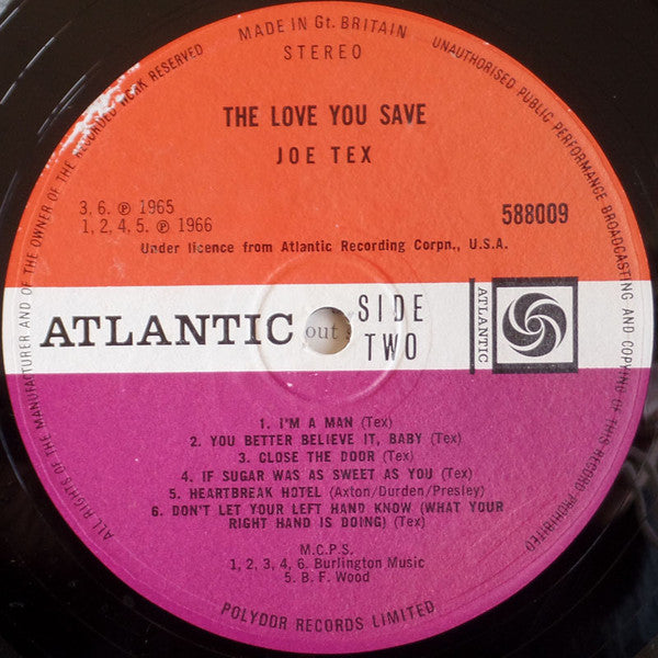 Joe Tex - The Love You Save