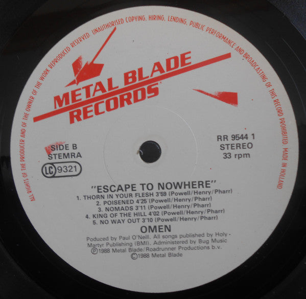 Omen (3) -Escape To Nowhere