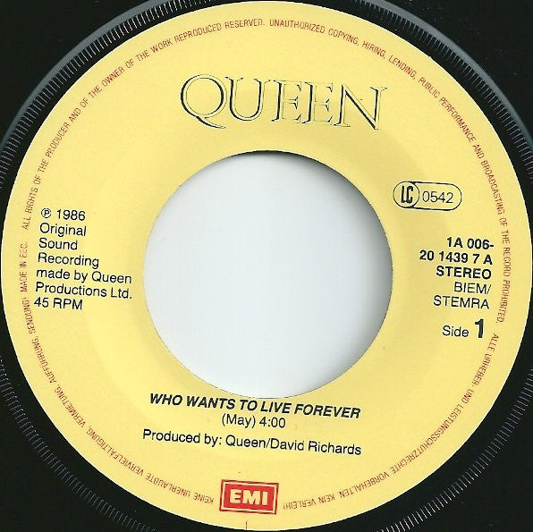 Queen -Who Wants To Live Forever