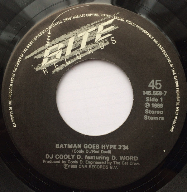 DJ Cooly D.* Featuring D. Word* -Batman Goes Hype