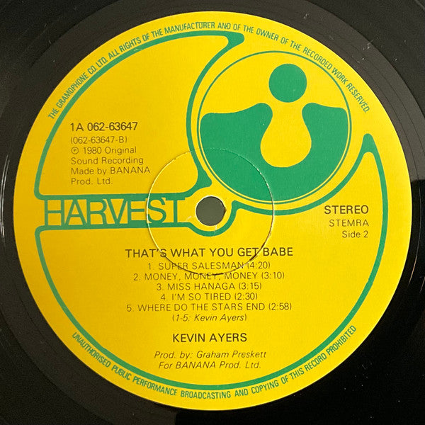 Kevin Ayers -That's What You Get Babe