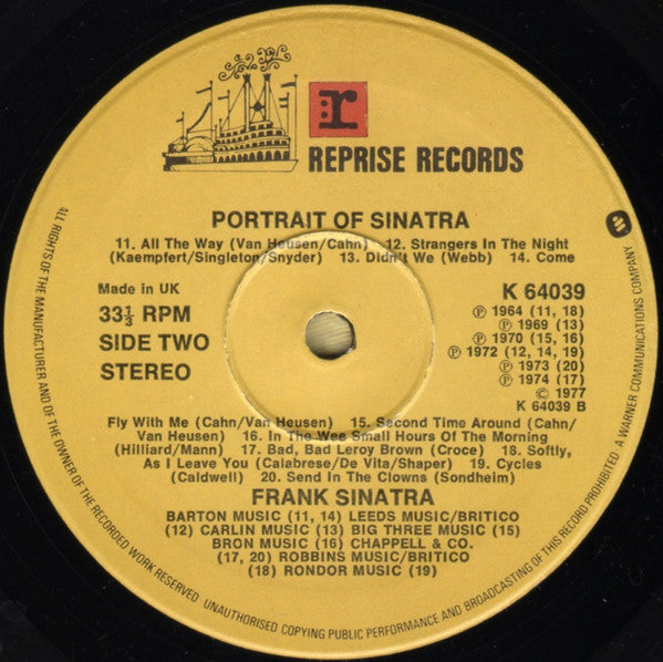 Frank Sinatra -Portrait Of Sinatra: Forty Songs From The Life Of A Man