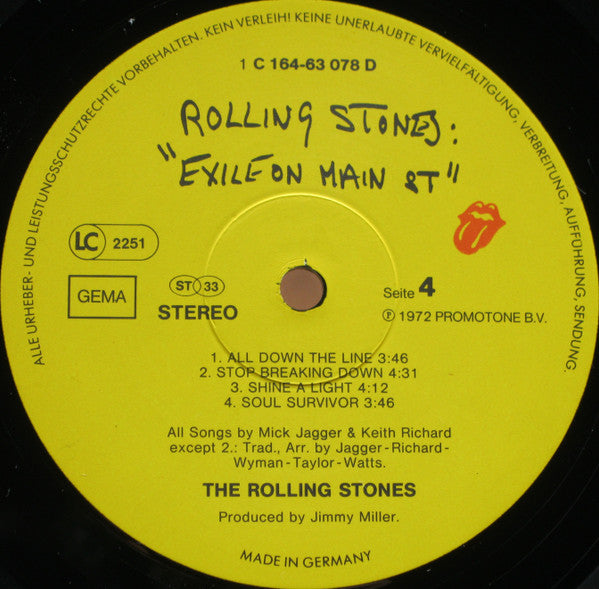 The Rolling Stones -Exile On Main St.