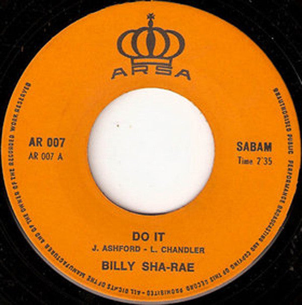 Billy Sha-Rae -Do It / I Found The One