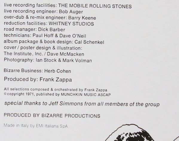 Frank Zappa -200 Motels
