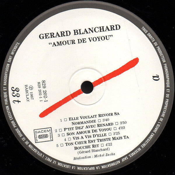Gérard Blanchard -Amour De Voyou