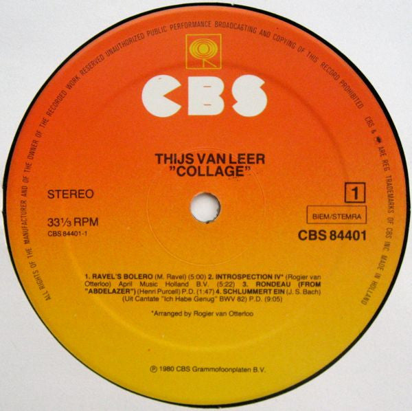 Thijs van Leer - Collage