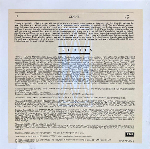 Fish -Vigil In A Wilderness Of Mirrors