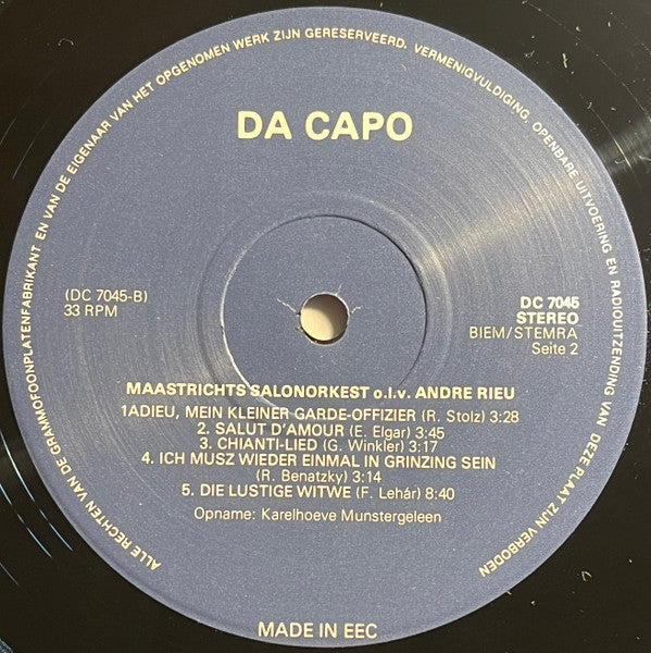 Maastrichts Salon Orkest - Salut D'amour