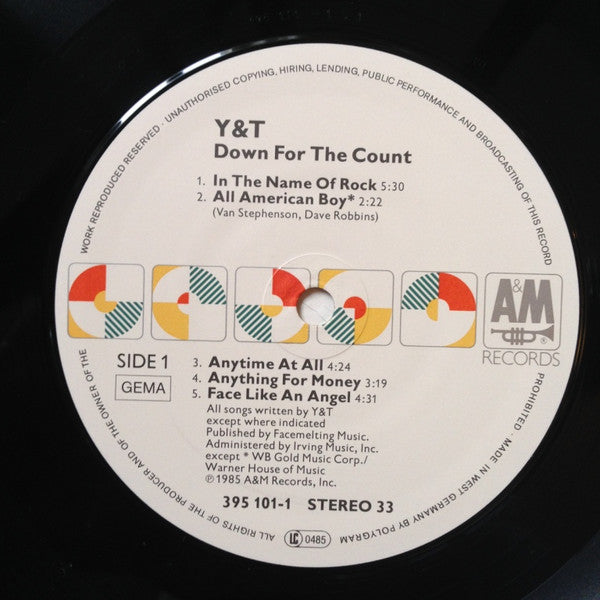 Y & T -Down For The Count