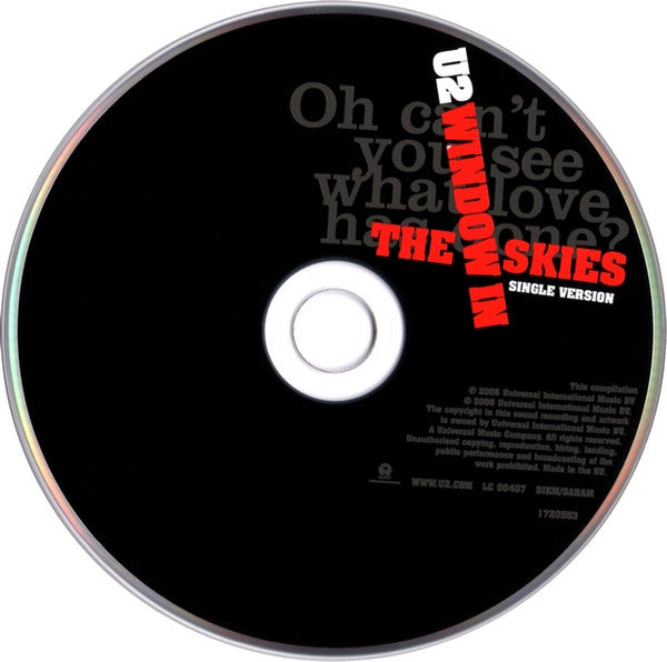 U2 -Window In The Skies