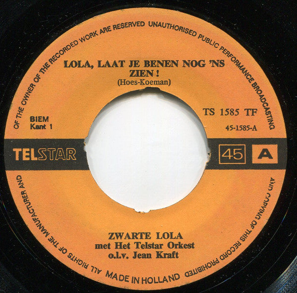 Zwarte Lola -Lola Laat Je Benen Nog 'ns Zien
