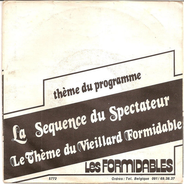 Les Formidables - Thème Du Programme " La Séquence Du Spectateur " (On The Desert Road)