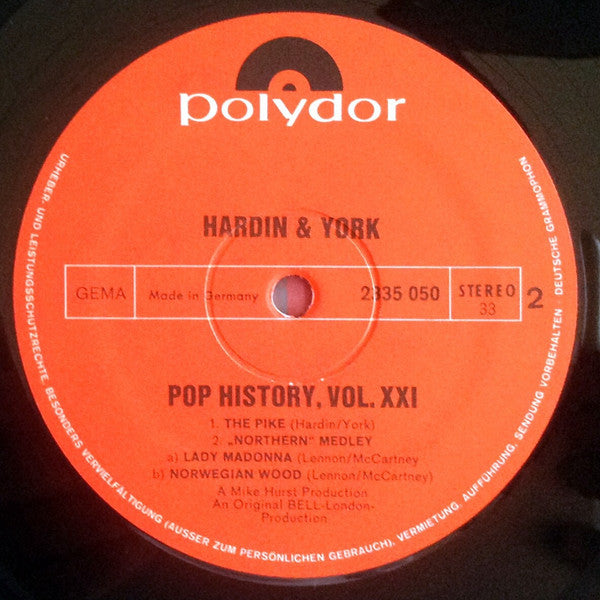 Hardin & York -Pop History Vol 21