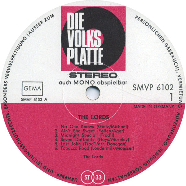 The Lords -Deutschlands Beatband Nr. 1