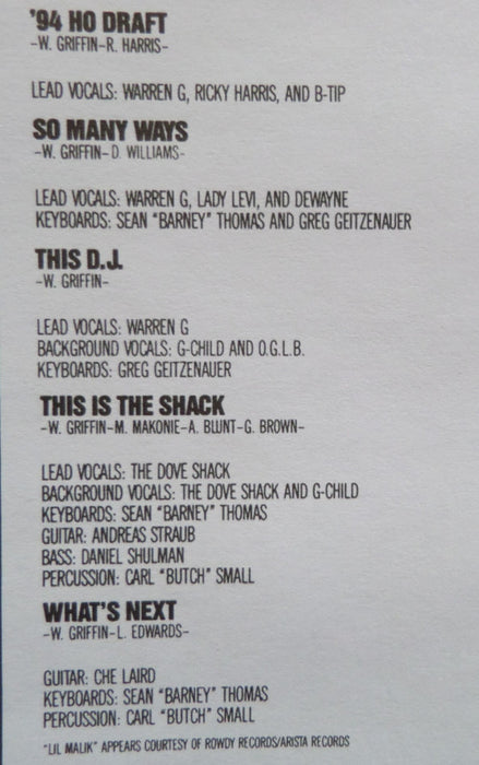 Warren G - Regulate... G Funk Era