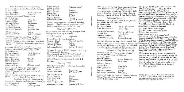 Michelle Shocked -Arkansas Traveler