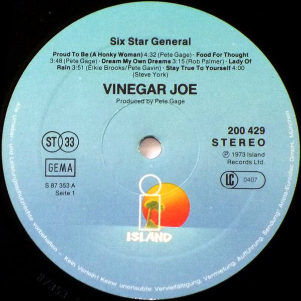 Vinegar Joe -Six Star General