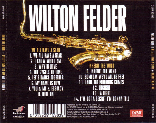 Wilton Felder -We All Have A Star / Inherit The Wind