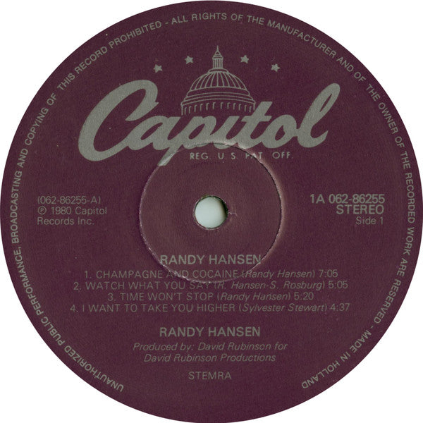 Randy Hansen -Randy Hansen
