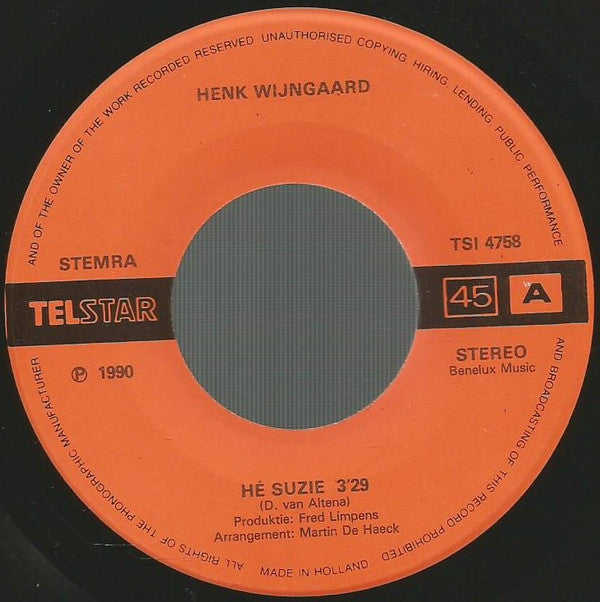 Henk Wijngaard -Hé Suzie