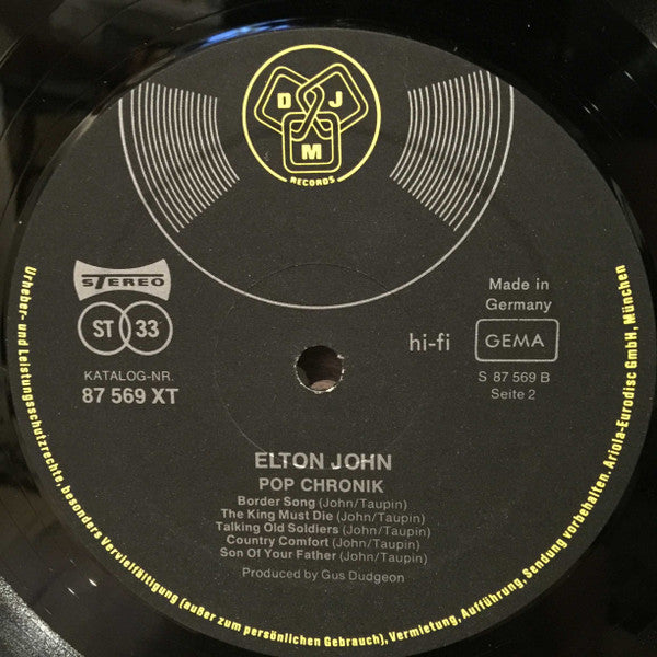 Elton John -Pop Chronik