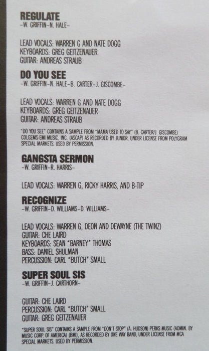 Warren G - Regulate... G Funk Era