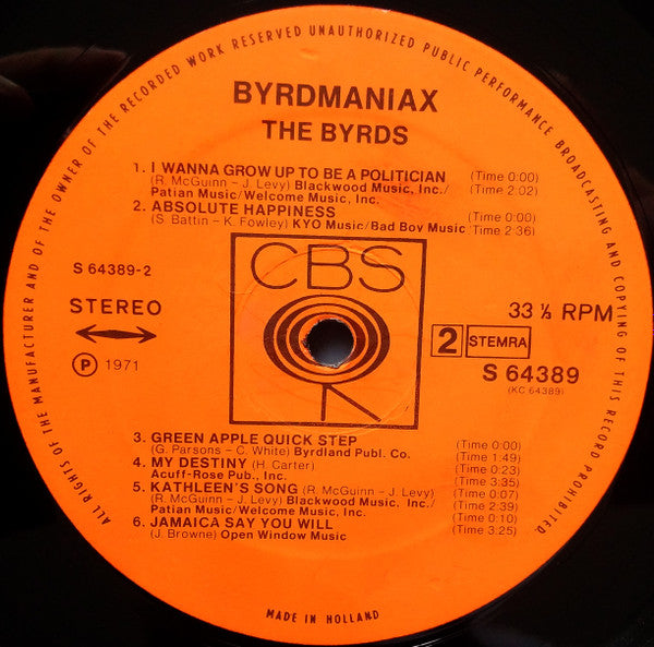 The Byrds -Byrdmaniax