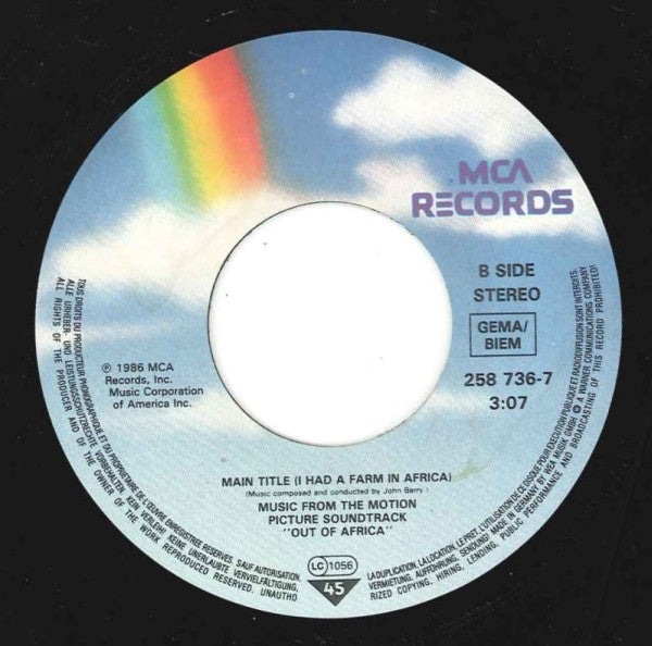 Melissa Manchester And Al Jarreau -The Music Of Goodbye (Love Theme From Out Of Africa)