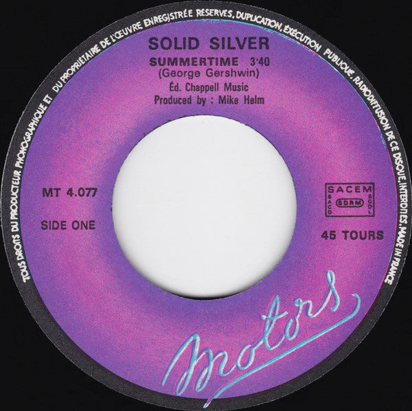 Solid Silver -Summertime