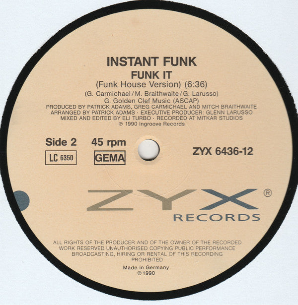 Instant Funk -Funk It (Vocal Mix)