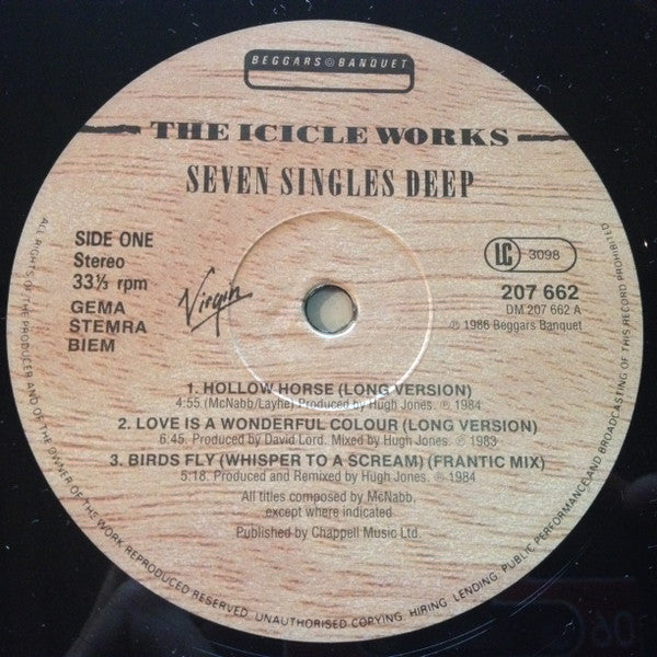 The Icicle Works -Seven Singles Deep