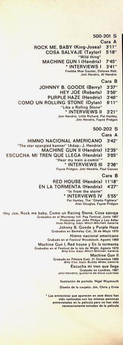Jimi Hendrix -Banda Sonora Original De La Película Jimi Hendrix
