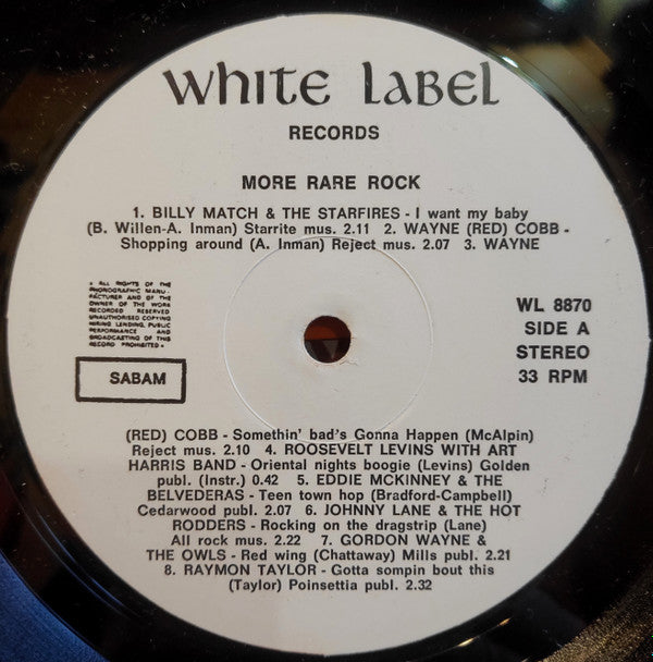 Various - More Rare Rock