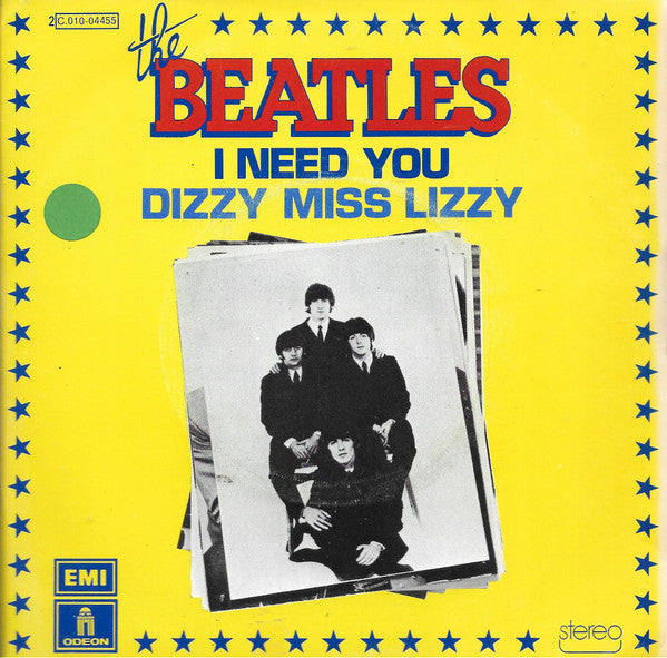 The Beatles -I Need You / Dizzy Miss Lizzy