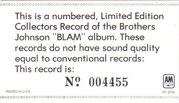 The Brothers Johnson* -Blam