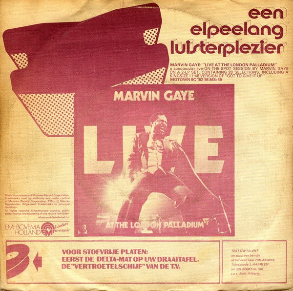 Marvin Gaye -Got To Give It Up - Part 1 / Got To Give It Up - Part 2