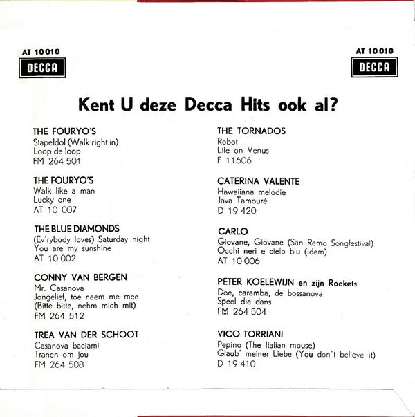 Rob de Nijs Met Begeleiding Van The Lords (2) -How Do You Do It / Charms