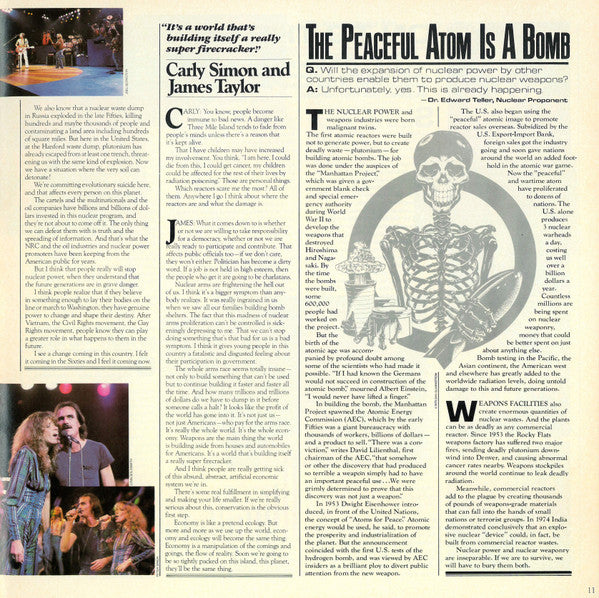 Various -No Nukes - From The Muse Concerts For A Non-Nuclear Future - Madison Square Garden - September 19-23, 1979