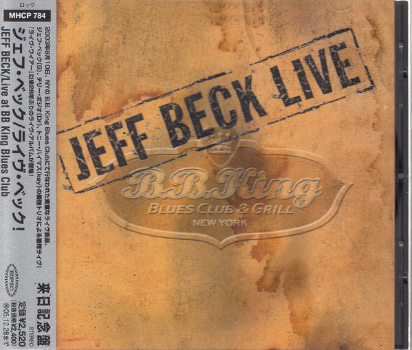 Jeff Beck -Live At BB King Blues Club