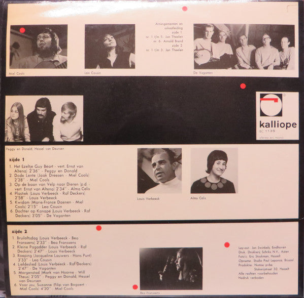 Miel Cools, Lea Cousin, Louis Verbeeck, Alma Celis, Peggy En Donald, De Vaganten & Bea Franssens -No Title