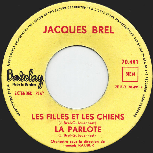 Jacques Brel -Les Bigotes