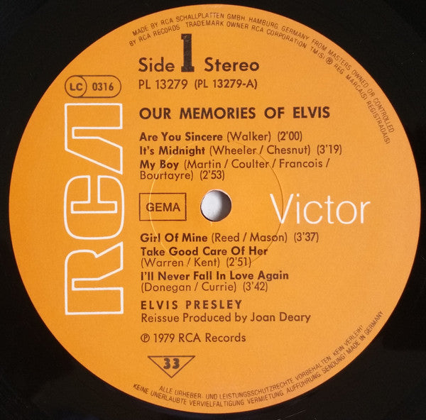 Elvis Presley - Our Memories Of Elvis