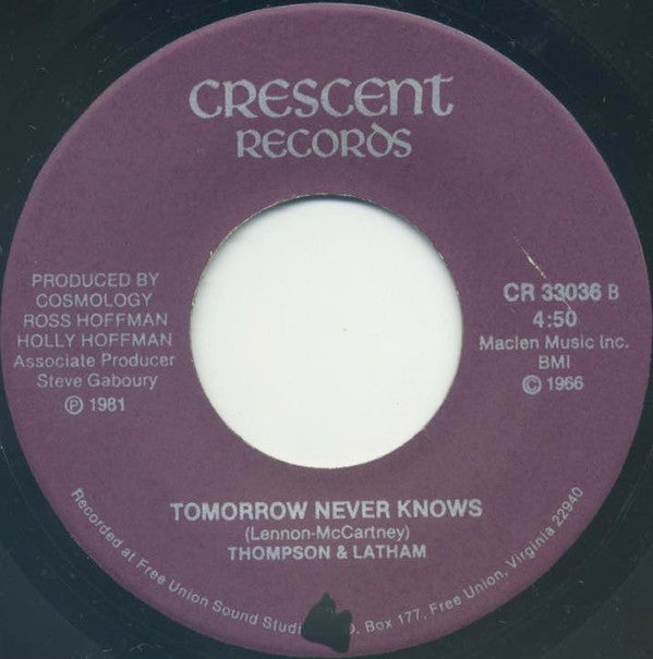 Thompson & Latham -Live With Love and Tomorrow Never Knows
