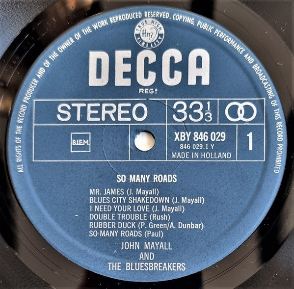 John Mayall & The Bluesbreakers -So Many Roads