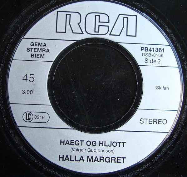 Halla Margret* -One More Song