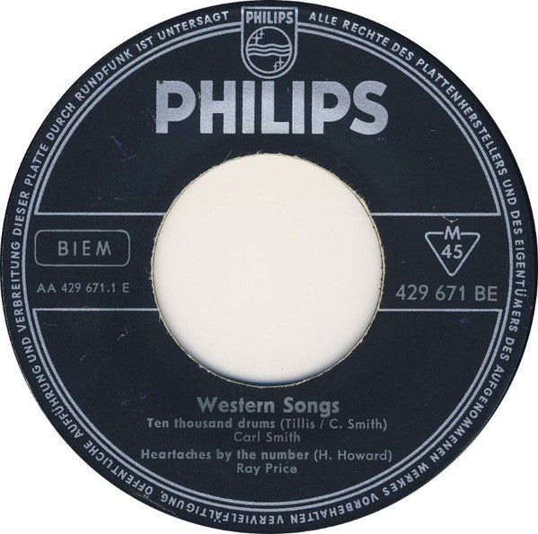 Carl Smith (3), Earl Scruggs, Lefty Frizzell, Ray Price -Western Songs