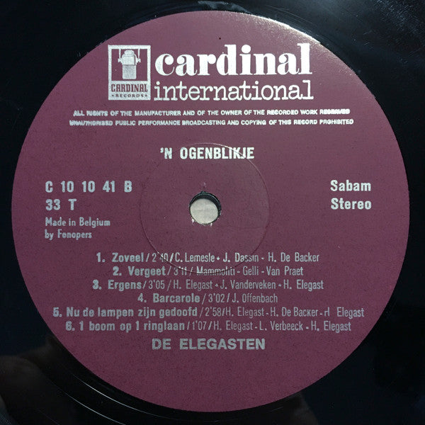 De Elegasten - 'n Ogenblikje
